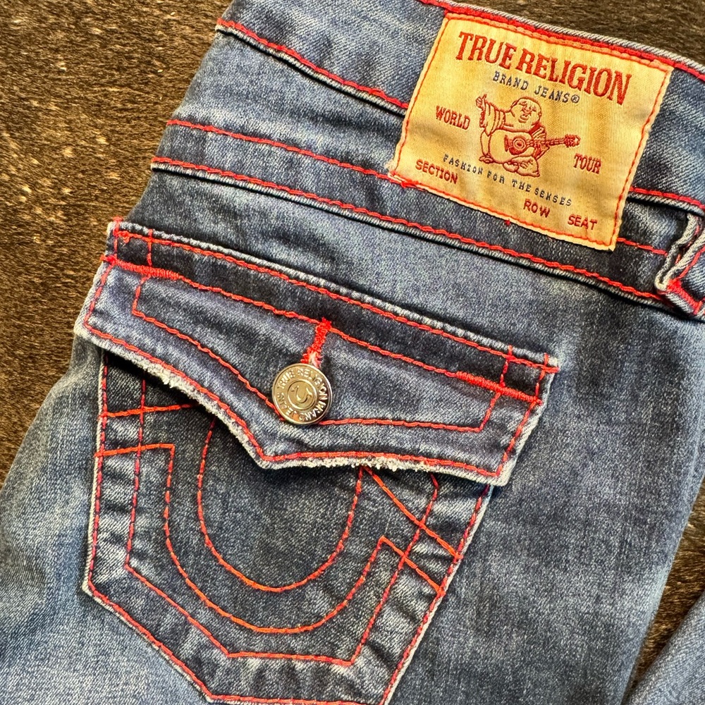 True Religion Denim with Red Accents